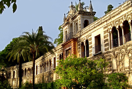 Facade of the Alzazar of Sevilla